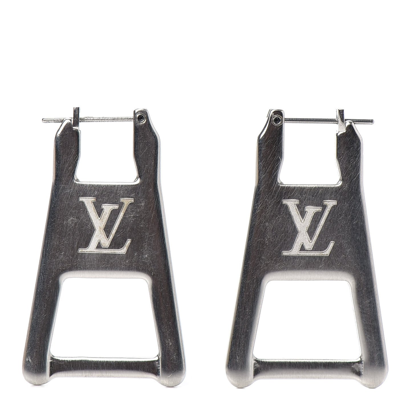 Zip Earrings Silver