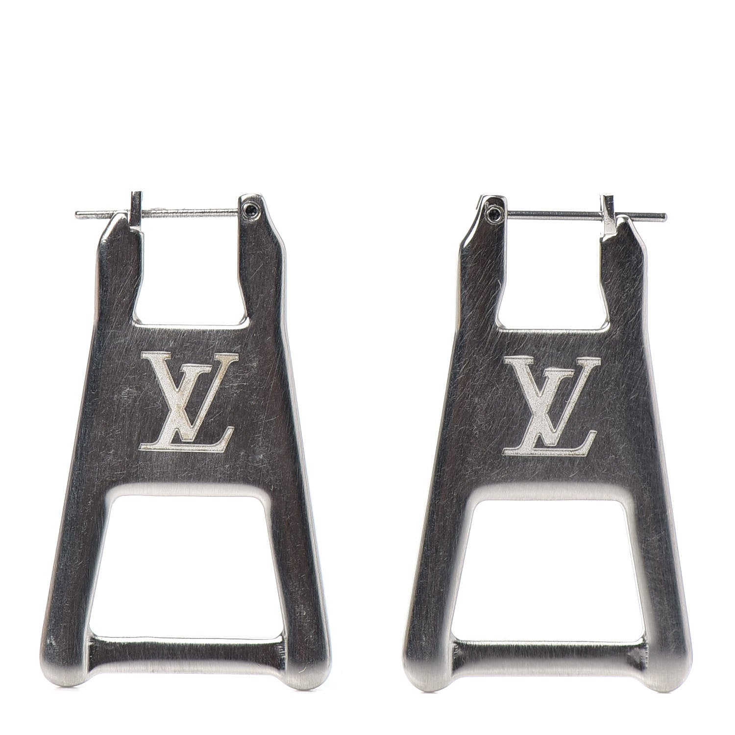 Louis Vuitton Zip Earrings Silver 1 of 3