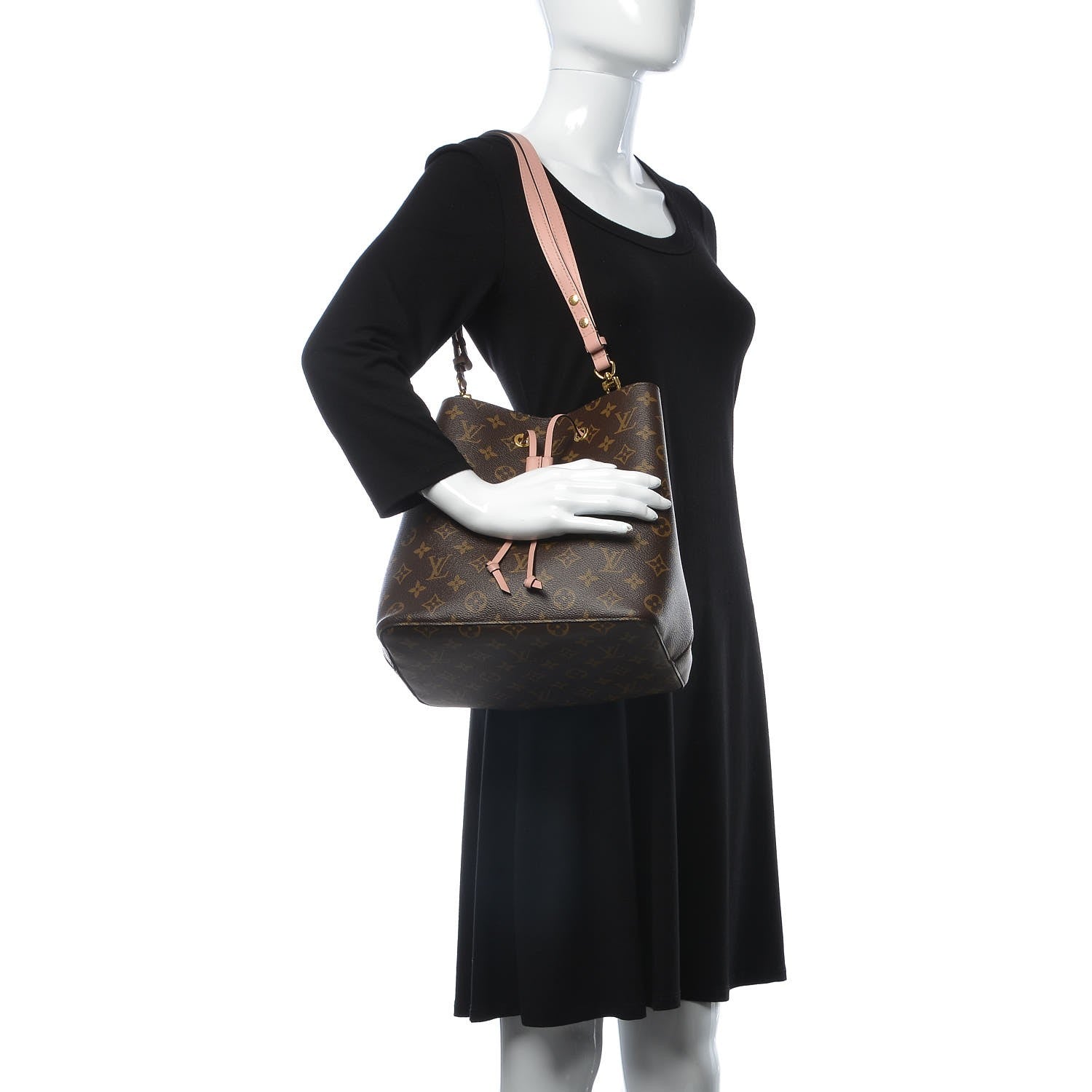 Louis Vuitton Monogram Neonoe MM Rose Poudre 2 of 10