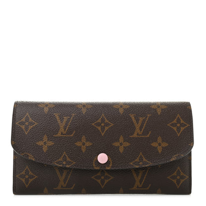 Louis Vuitton Monogram Emilie Wallet Rose Ballerine 1 of 7