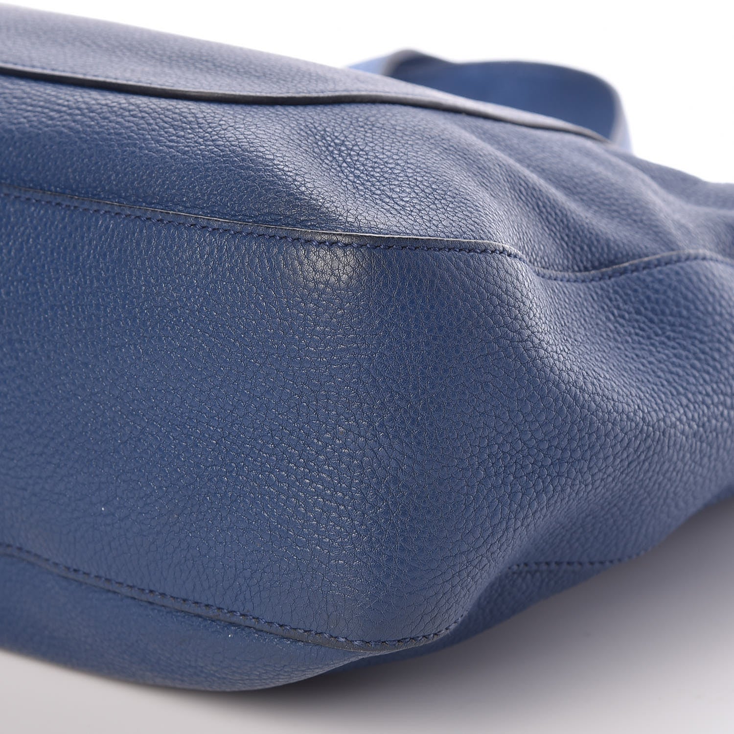 Prada Vitello Daino Pocket Hobo Bag Blue 8 of 8