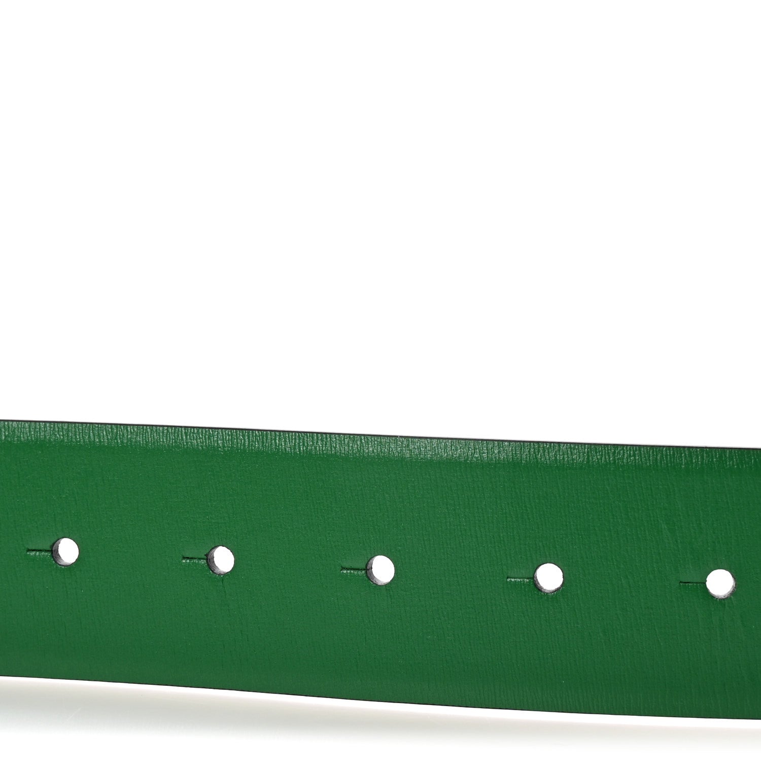 Valentino Garavani Glossy Calfskin One Stud Reversible Belt 70 28 Green Brown 3 of 6