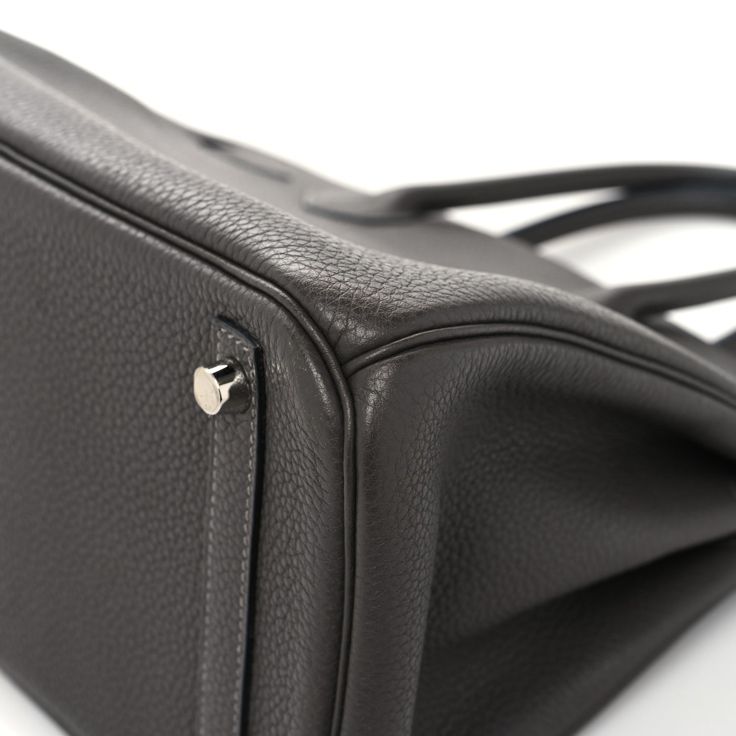 Togo Horseshoe Birkin 30 Graphite Kiwi