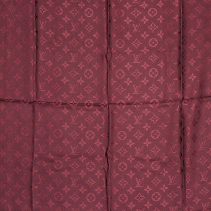 Louis Vuitton Wool Silk Monogram Shawl Amarante 1 of 5