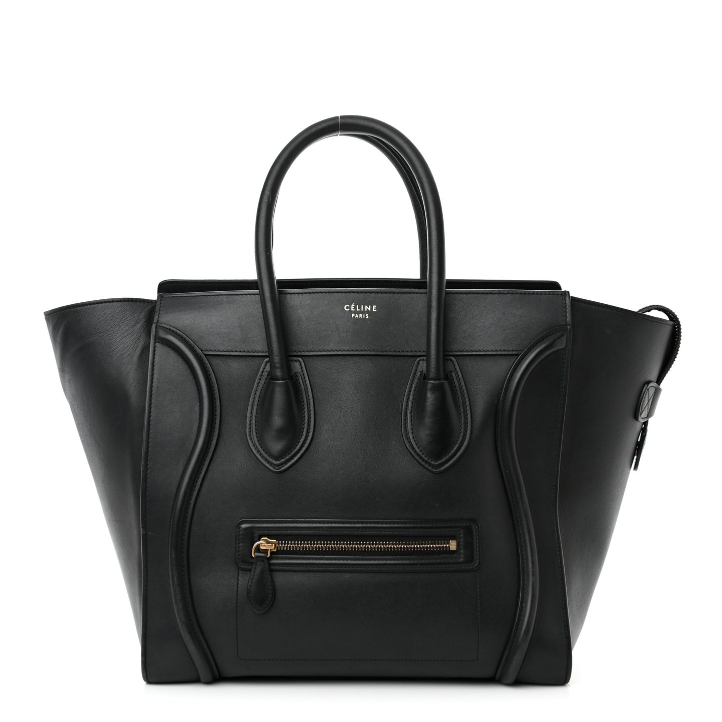 Smooth Calfskin Medium Luggage Black