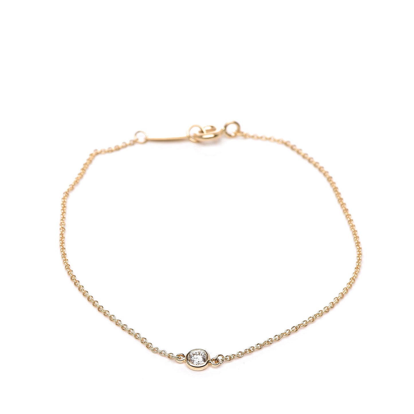 18K Yellow Gold Diamond .08ct Elsa Peretti Diamonds by the Yard Bracelet