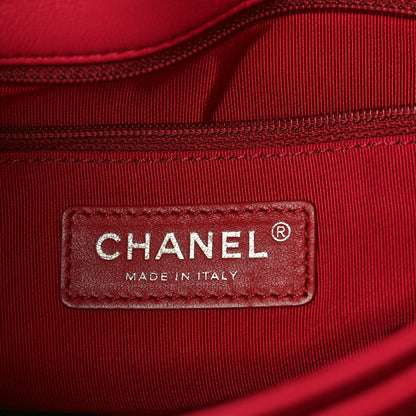 Chanel Patent Quilted Medium Rock In Rome Single Flap Dark Pink 6 of 9
