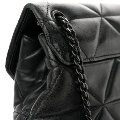 Prada Nappa Triangle Stitched Large Spectrum Bag Black 9 of 12