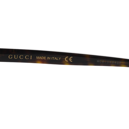 Gucci Acetate Round Frame Crystal Sunglasses GG0729SA Brown 6 of 8