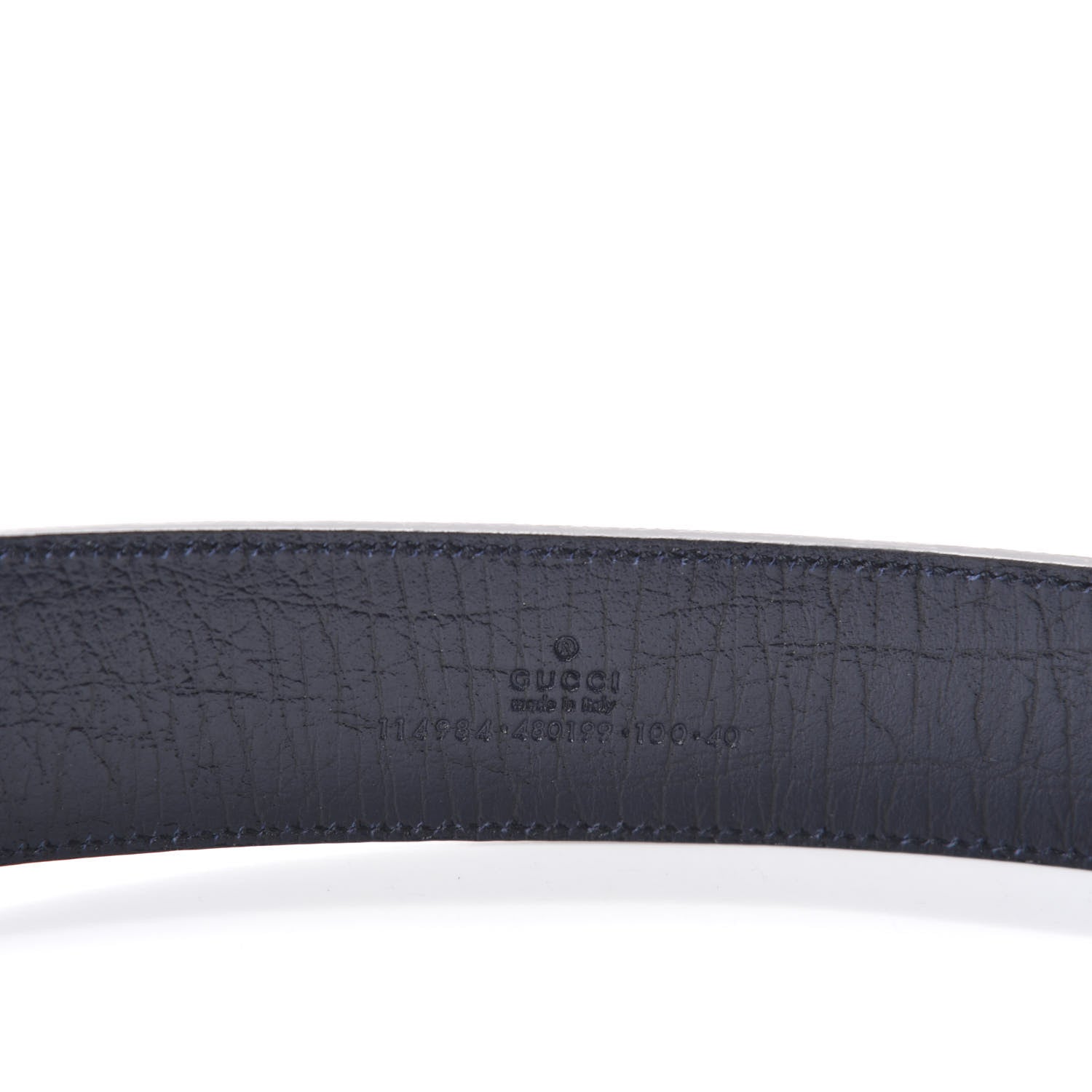 Gucci GG Supreme Monogram Interlocking G Belt 100 40 Navy 3 of 3