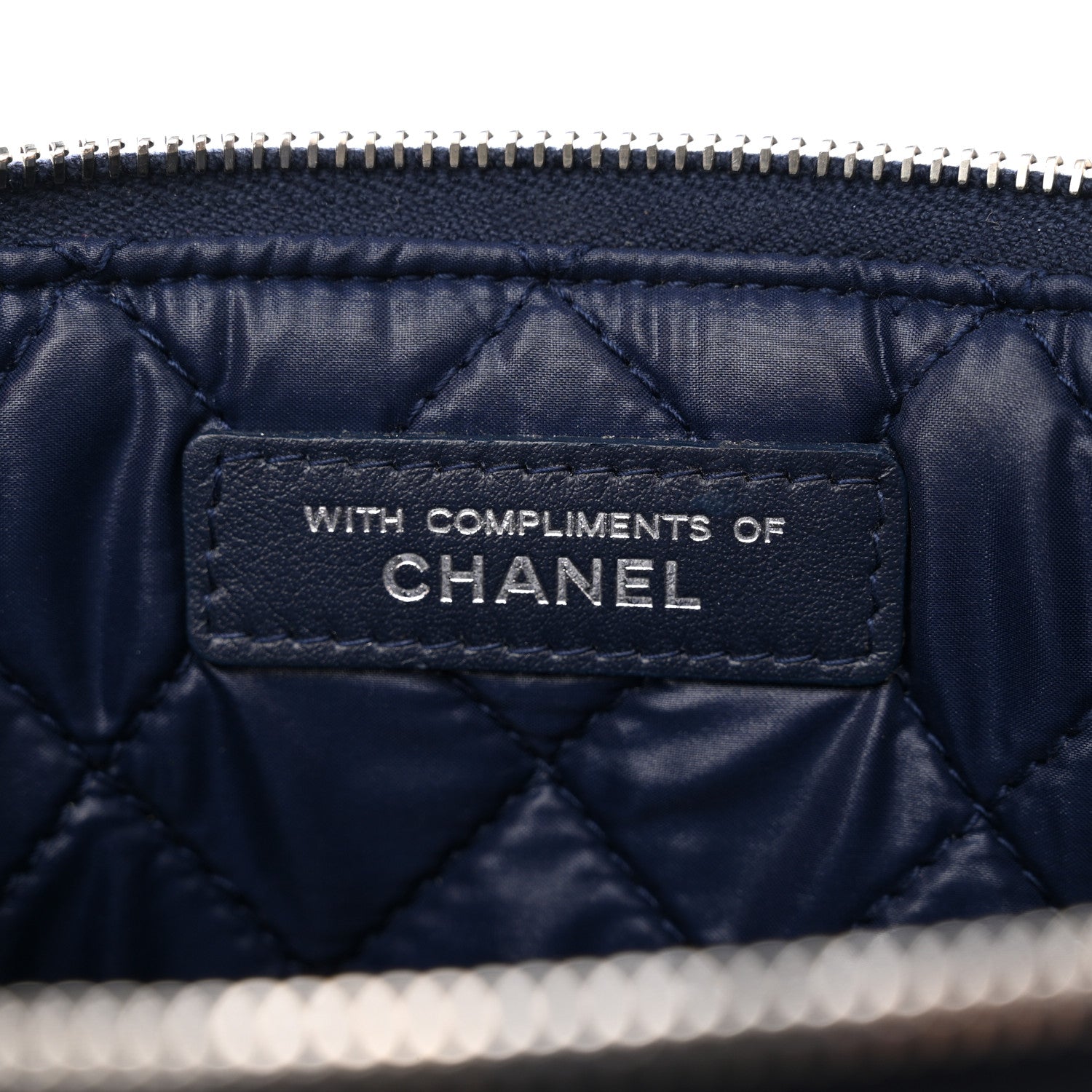 Chanel Caviar Quilted Small Pouch Navy 7 of 13