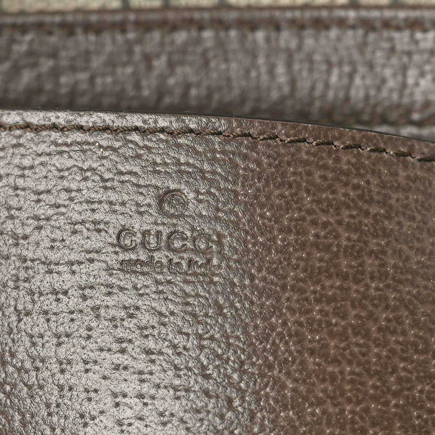Gucci GG Supreme Monogram Textured Dollar Calfskin Web Mini Ophidia Envelope Shoulder Bag Beige Ebony 6 of 9