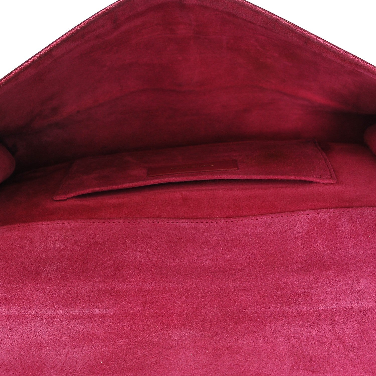 Saint Laurent Calfskin Classic Y Ligne Clutch Fuchsia 5 of 7