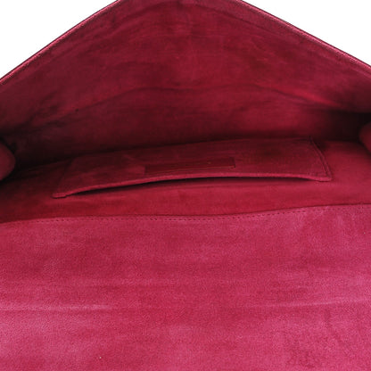 Saint Laurent Calfskin Classic Y Ligne Clutch Fuchsia 5 of 7