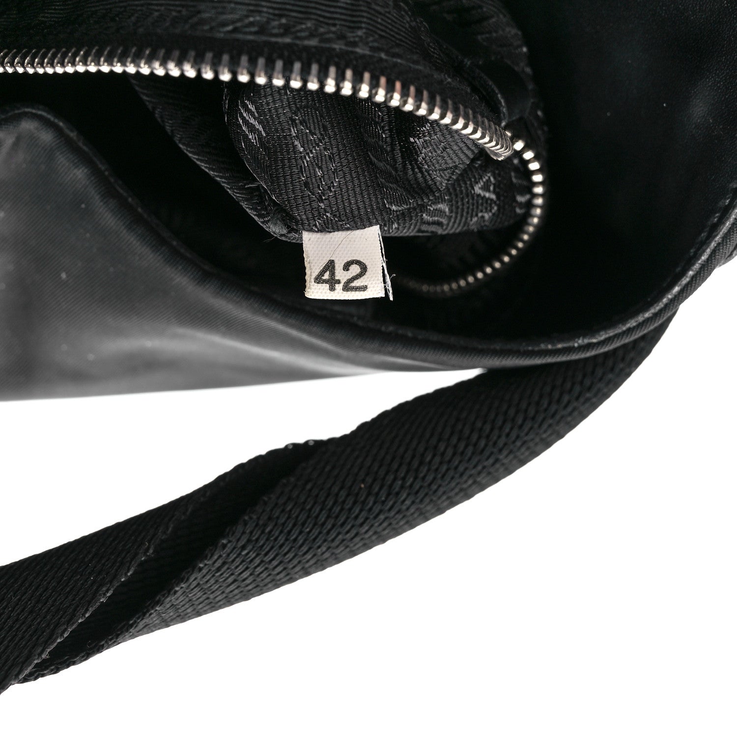 Prada Tessuto Light Nylon Shoulder Bag Black 8 of 12
