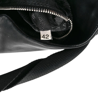 Prada Tessuto Light Nylon Shoulder Bag Black 8 of 12