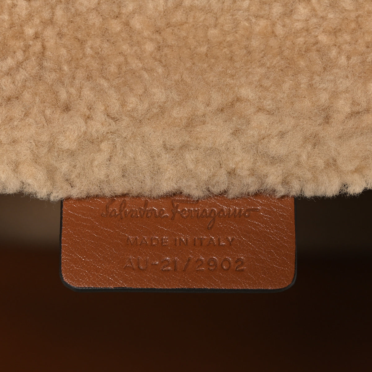Salvatore Ferragamo Sheepskin Shearling The Studio Bag Sella 5 of 10
