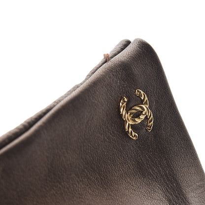 Chanel Metallic Lambskin Long Gloves 7 Brown 7 of 8
