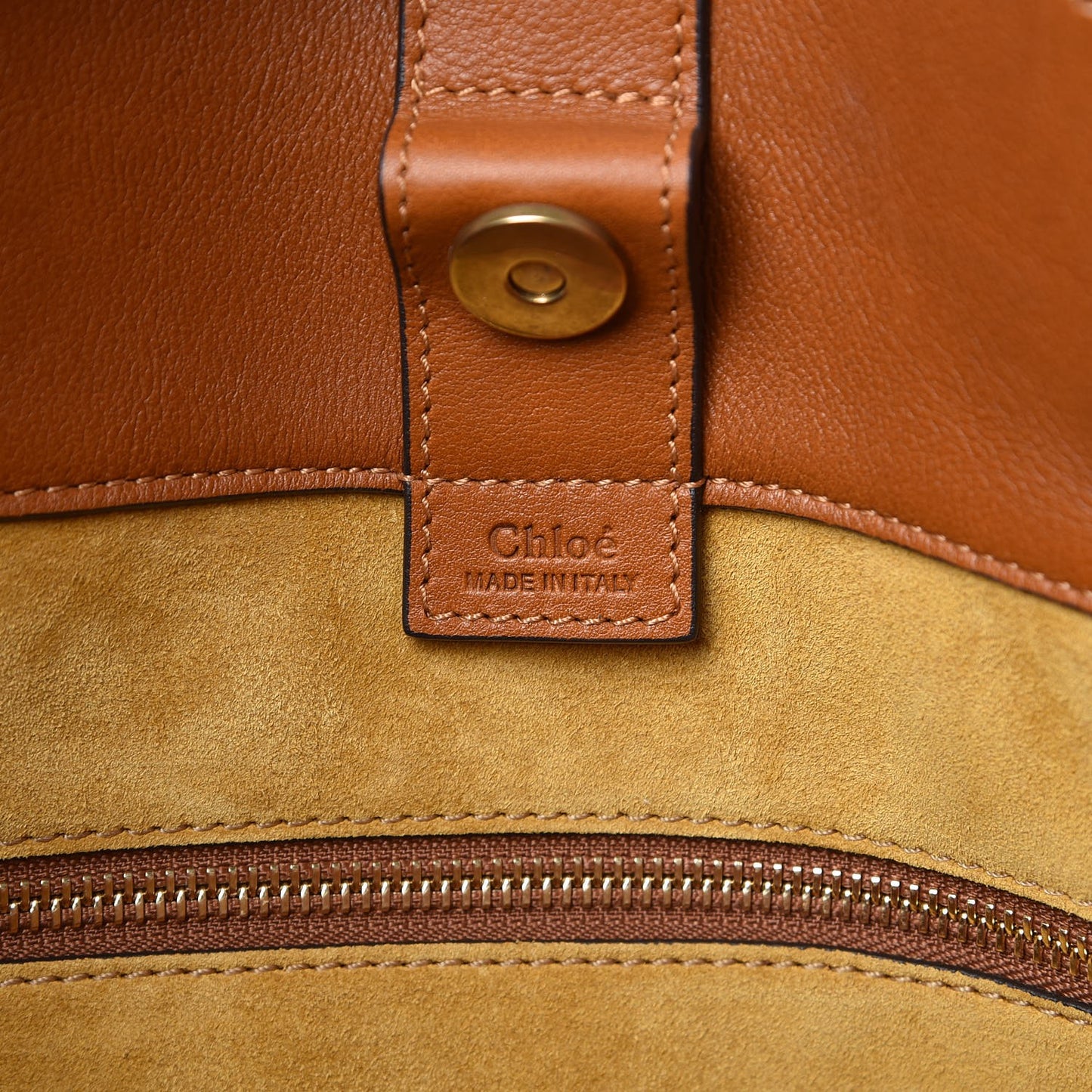 Smooth Calfskin Medium Milo Shopping Tote Caramel