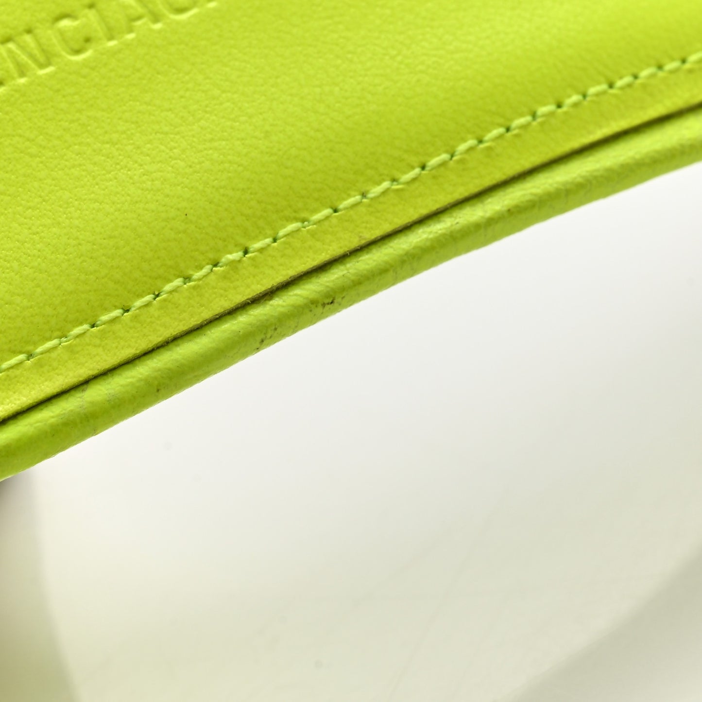 Agneau Arena Cagole 50mm Slide Sandals 39 Fluo Yellow