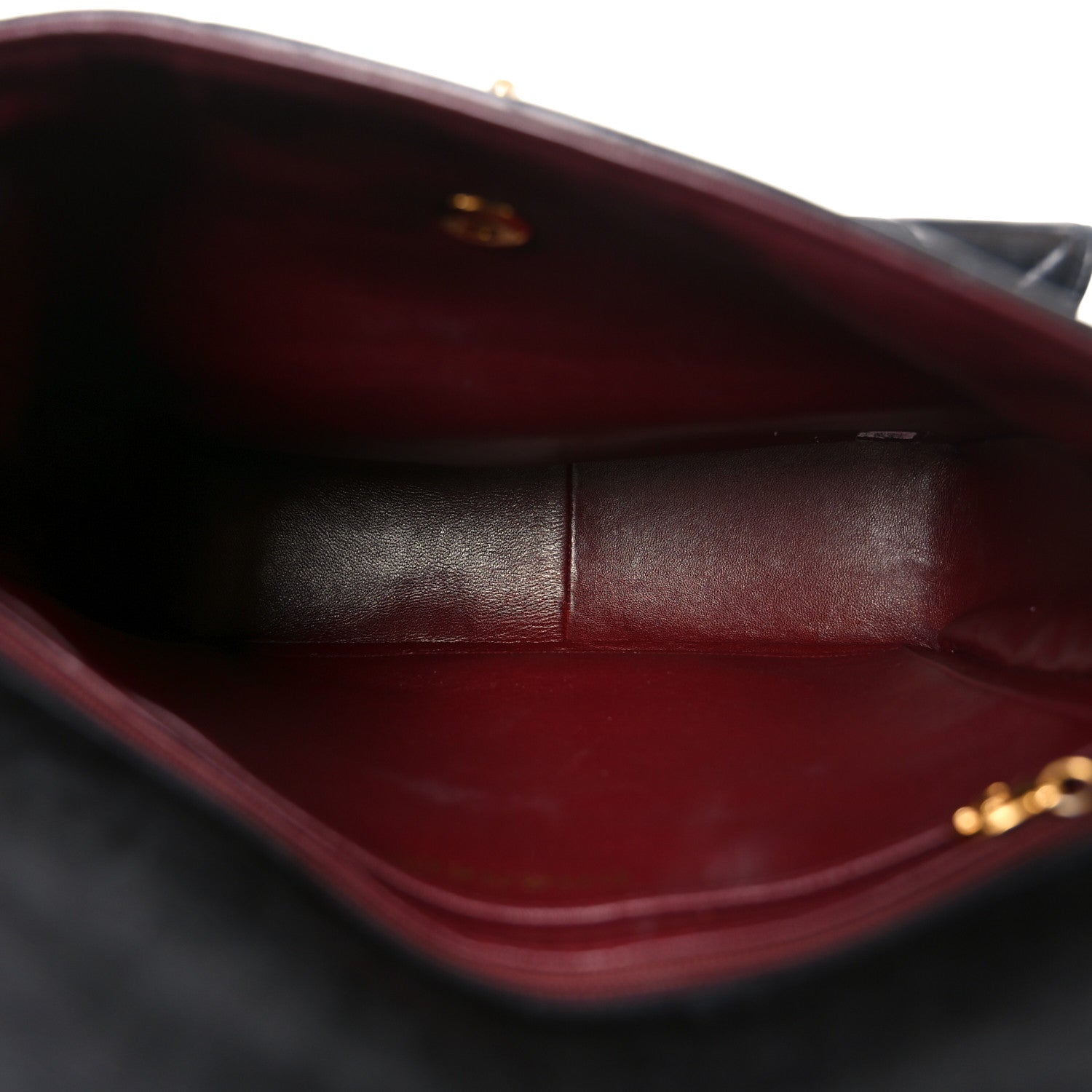 Chanel Lambskin Quilted Double Pocket Shoulder Bag Black 5 of 10