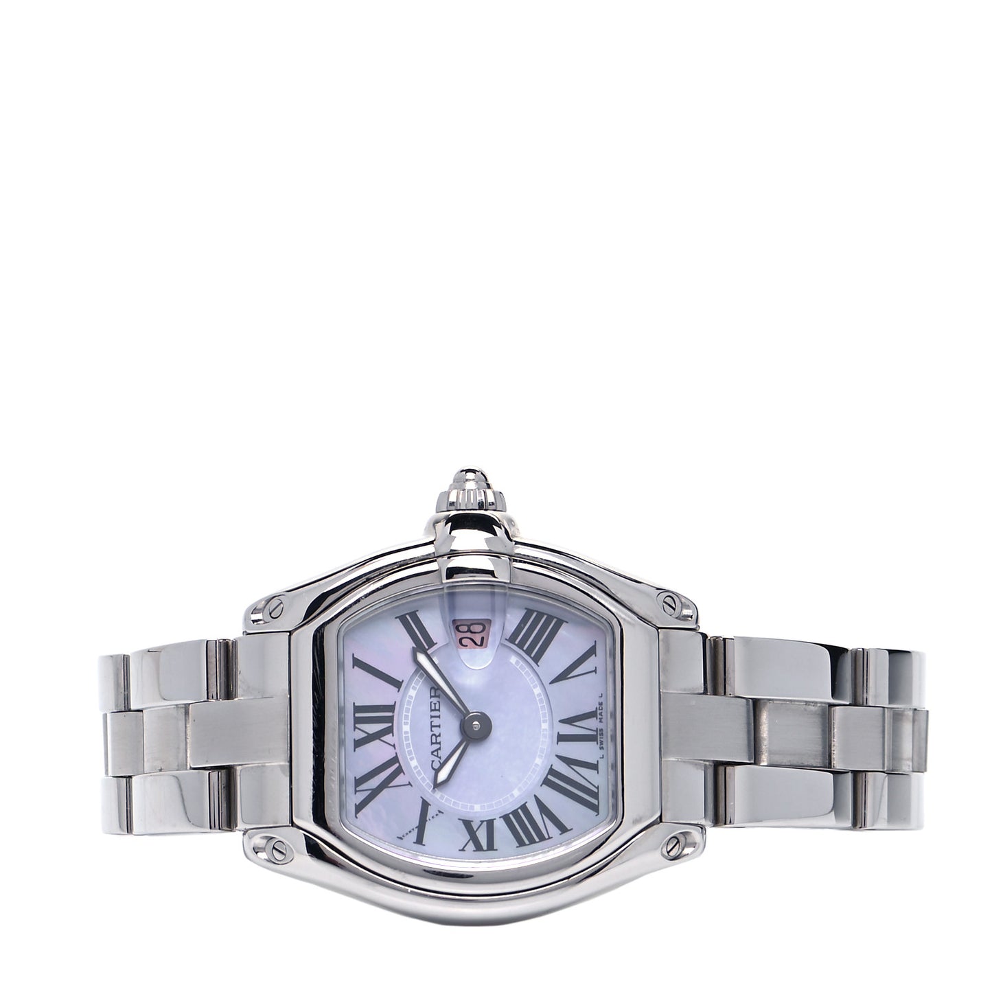 Stainless Steel Purple Mother of Pearl 31mm Roadster Quartz Watch