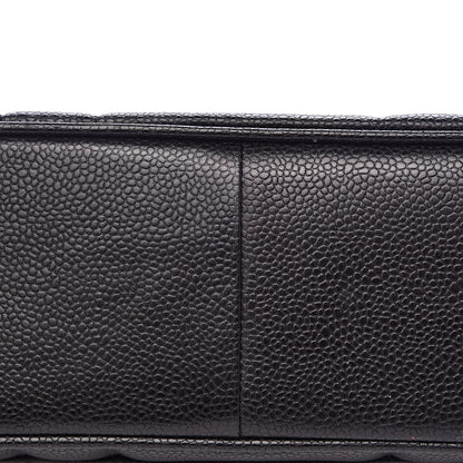 Chanel Caviar Vertical Quilted Jumbo Single Flap Black 10 of 13
