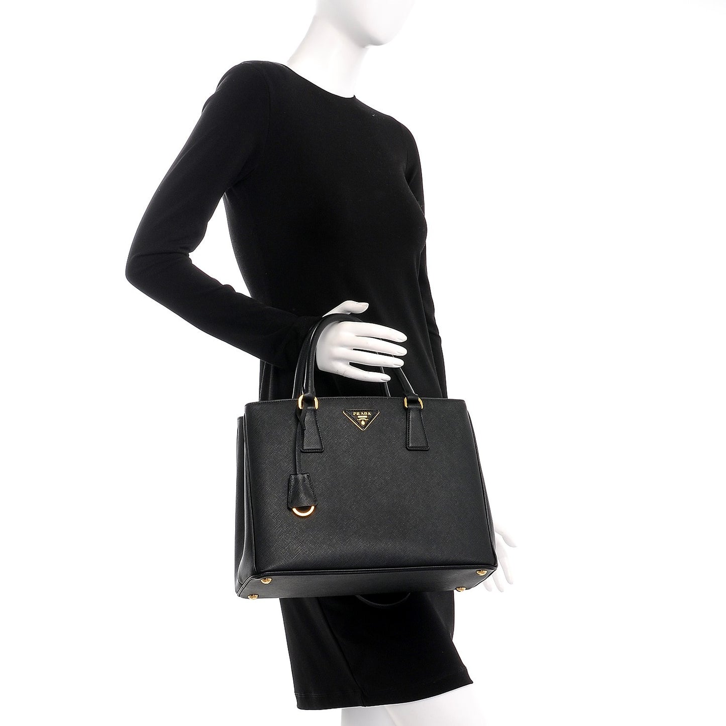 Saffiano Lux Small Tote Nero Black