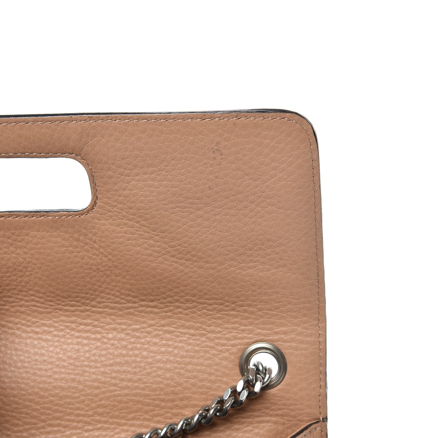 Calfskin Studded Medium Miss Bamboo Shoulder Bag Camelia