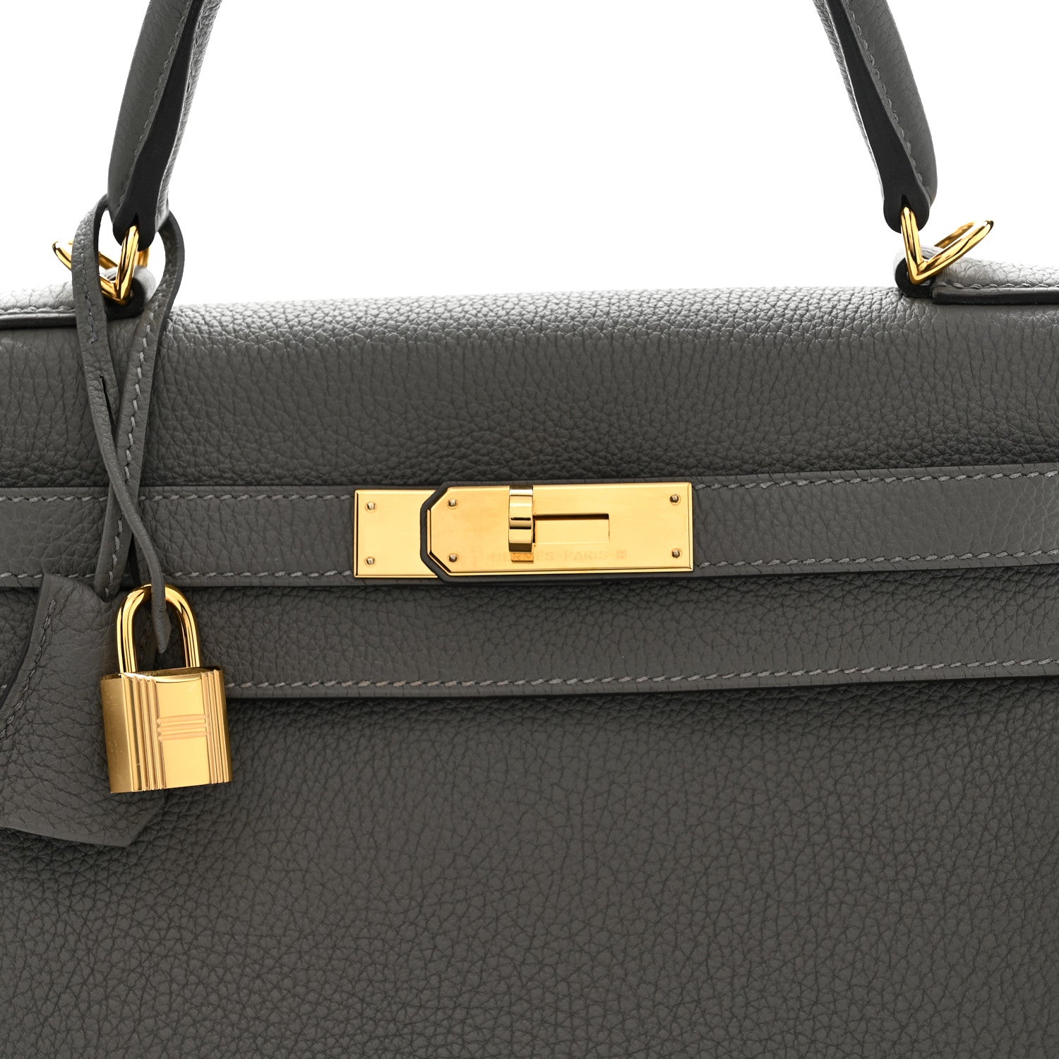 Hermes Togo Kelly Retourne 28 Gris Meyer 8 of 11