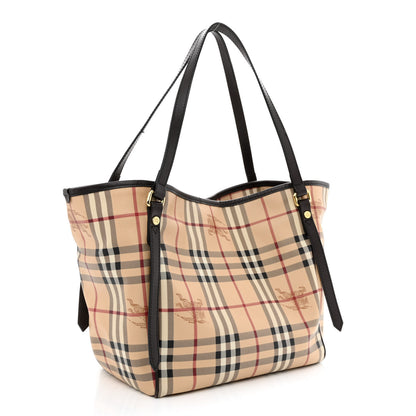 Burberry Haymarket Check Small Canterbury Tote Chocolate 3 of 12
