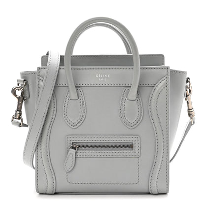 Celine Smooth Calfskin Nano Luggage Sky 1 of 10