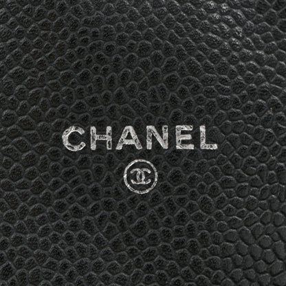 Chanel Caviar Half Moon Wallet On Chain WOC Black 6 of 14