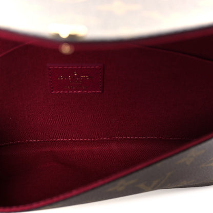 Louis Vuitton Monogram Pochette Felicie Chain Wallet Fuchsia 6 of 13