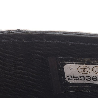 Chanel Aged Calfskin Quilted Gabrielle Card Holder Black 8 of 9