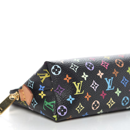 Louis Vuitton Monogram Multicolor Cosmetic Pouch Black Grenade 5 of 8