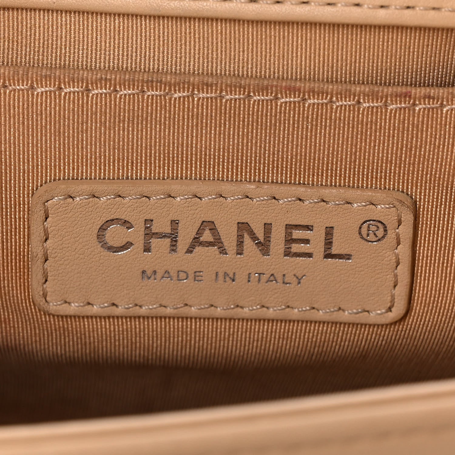 Chanel Calfskin Quilted Medium Boy Flap Beige 5 of 11