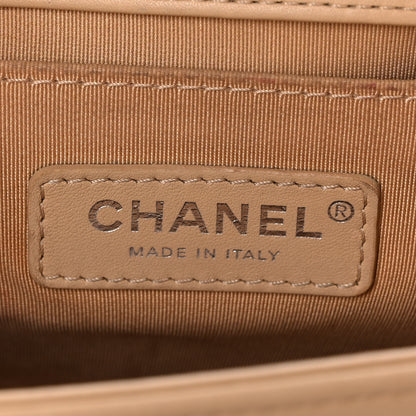 Chanel Calfskin Quilted Medium Boy Flap Beige 5 of 11