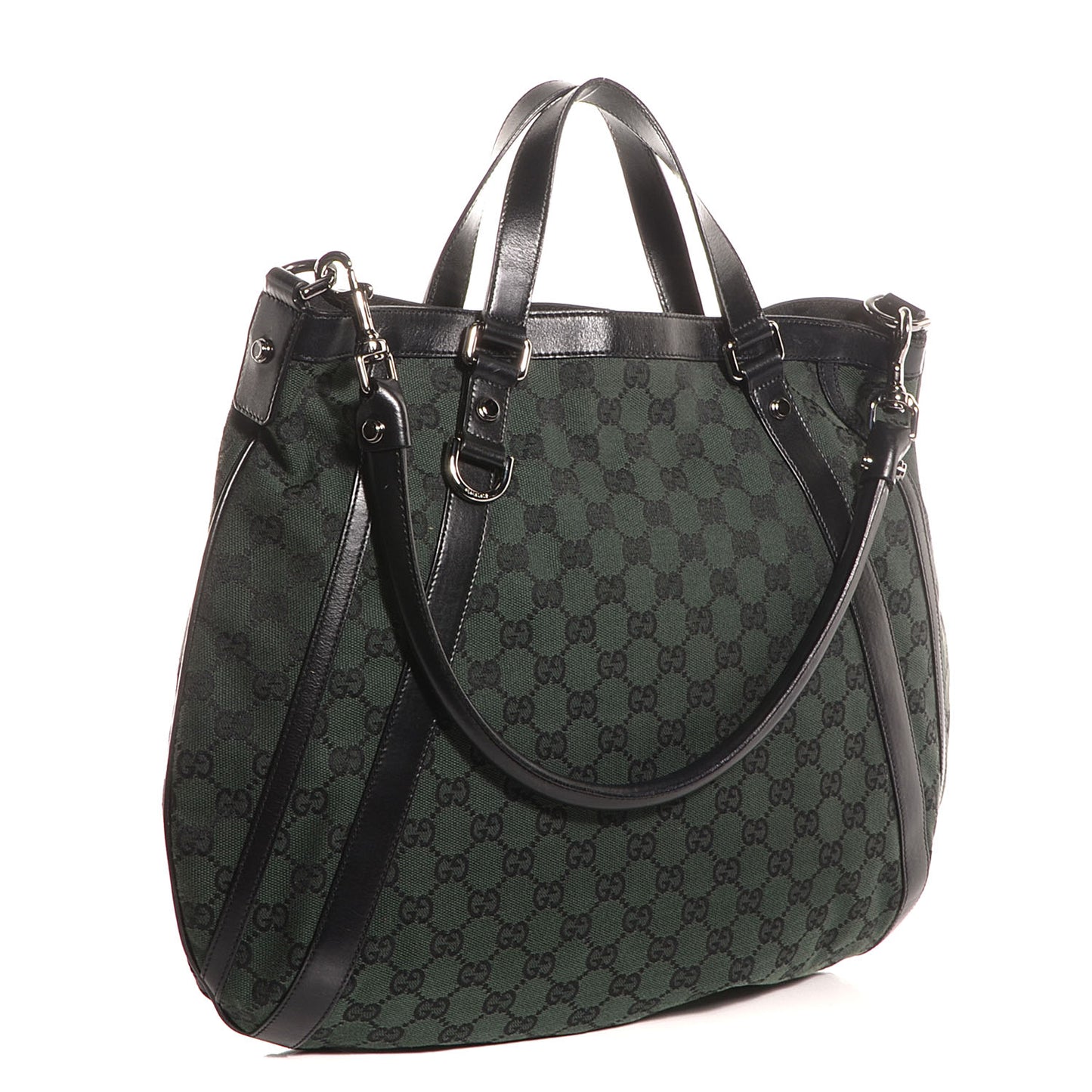 Monogram Medium Abbey Convertible Tote Dark Green