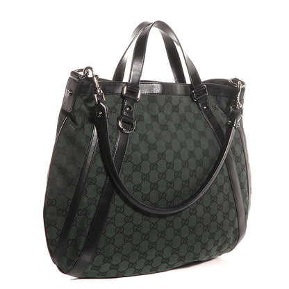 Gucci Monogram Medium Abbey Convertible Tote Dark Green 3 of 8