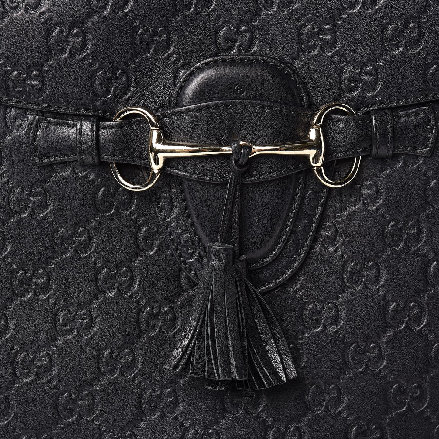Guccissima Large Emily Chain Shoulder Bag Black