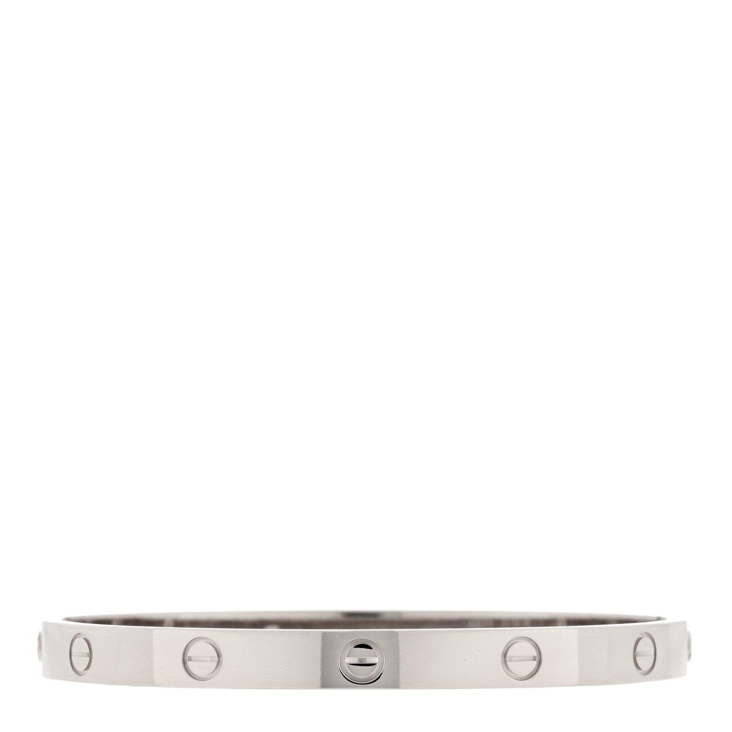 Cartier 18K White Gold LOVE Bracelet 19 1 of 5