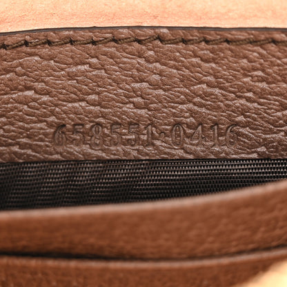 Gucci GG Supreme Monogram Textured Calfskin Web Mini Ophidia Half Moon Hobo Beige Ebony New Acero 7 of 10
