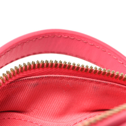 Louis Vuitton Calfskin Embroidered Monogram Pop My Heart Bag Pouch Dragon Fruit Pink 11 of 11