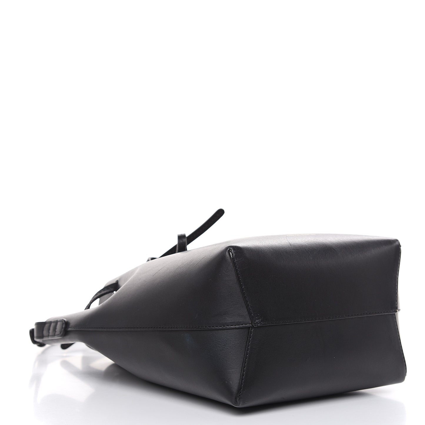 Calfskin Mini Bucket Bag Black Gold