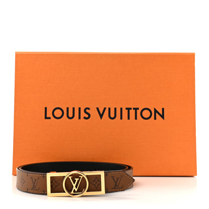 Louis Vuitton Monogram 25mm Dauphine Reversible Belt 85 34 Tan 5 of 5