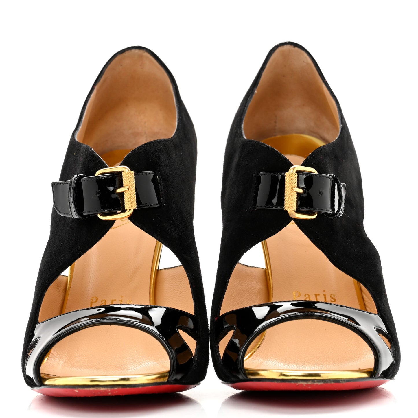 Patent Suede Calfskin Bolidaminette 100 Pumps 35.5 Black