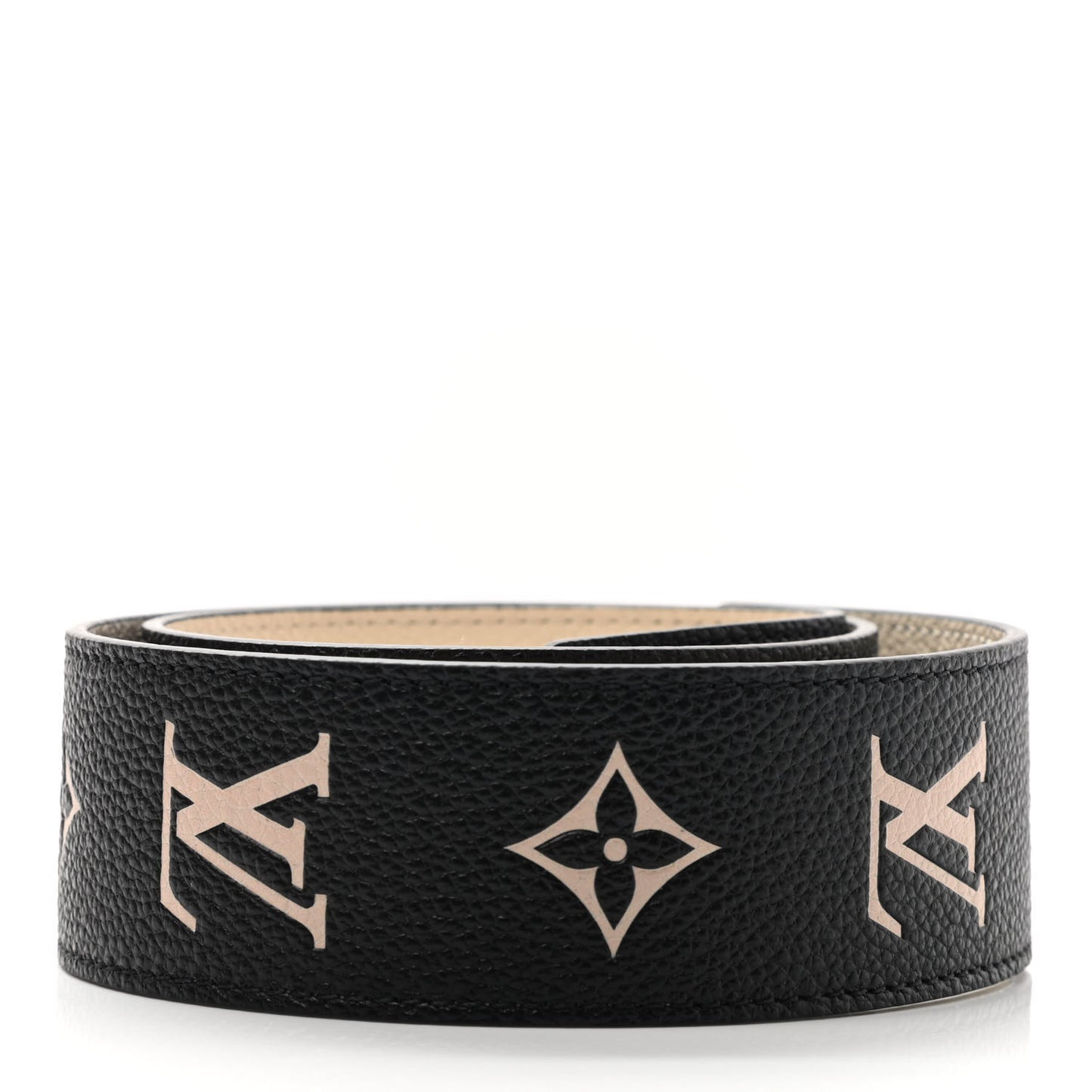 Empreinte Monogram Bandouliere Shoulder Strap Black Beige