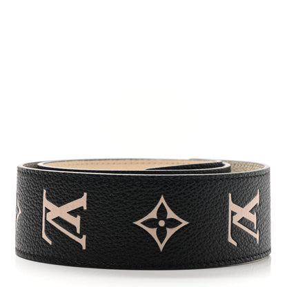 Louis Vuitton Empreinte Monogram Bandouliere Shoulder Strap Black Beige 2 of 7