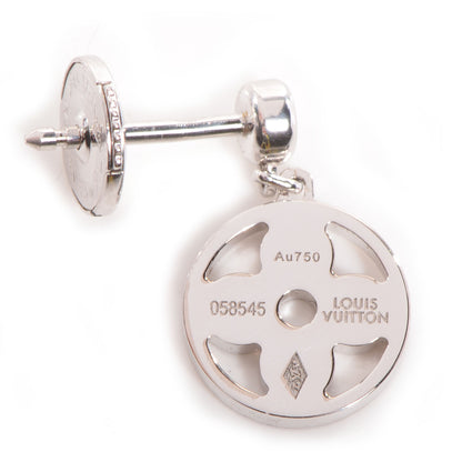 Louis Vuitton Monogram Idylle Ear Stud White Gold with Diamond 5 of 7